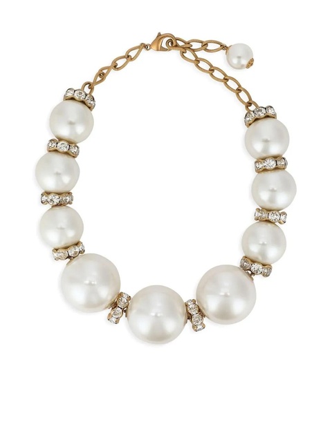 Dolce & Gabbana rhinestone-embellished sphere choker - Gold - zdjęcie produktu nr 1