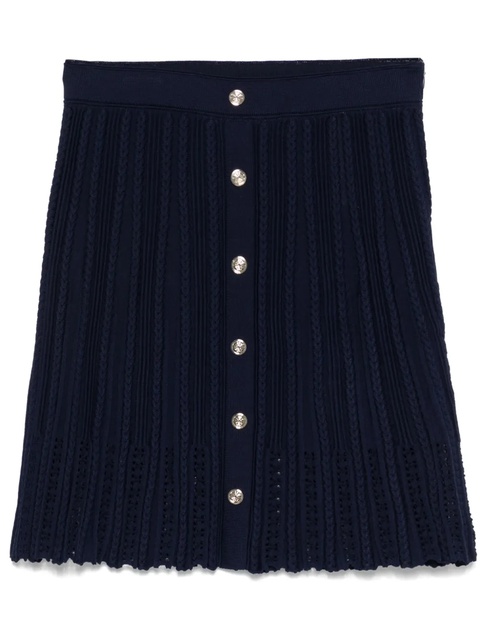 Maje cable-knit mini skirt - Blue - zdjęcie produktu nr 1