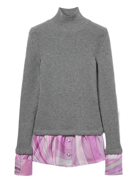 PUCCI Iride-print roll-neck sweater - Grey - zdjęcie produktu nr 1