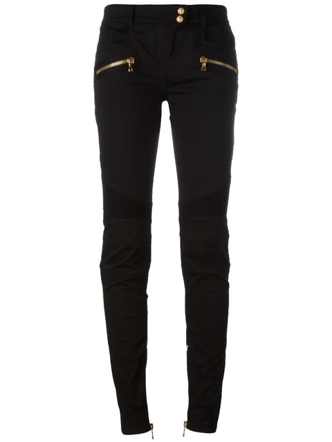 Balmain skinny biker trousers - Black - zdjęcie produktu nr 1