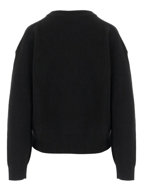 Versace ribbed embellished sweater - Black - zdjęcie produktu nr 2