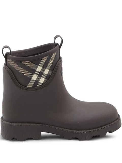 Burberry 35mm check-pattern pull-tabs ankle boots - Brown - zdjęcie produktu nr 1