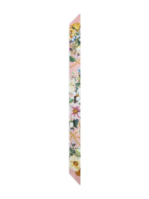 Dolce & Gabbana floral-print headscarf - Pink - zdjęcie produktu nr 2