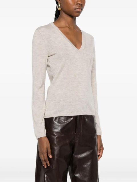 Max Mara v-neck sweater - Neutrals - zdjęcie produktu nr 1