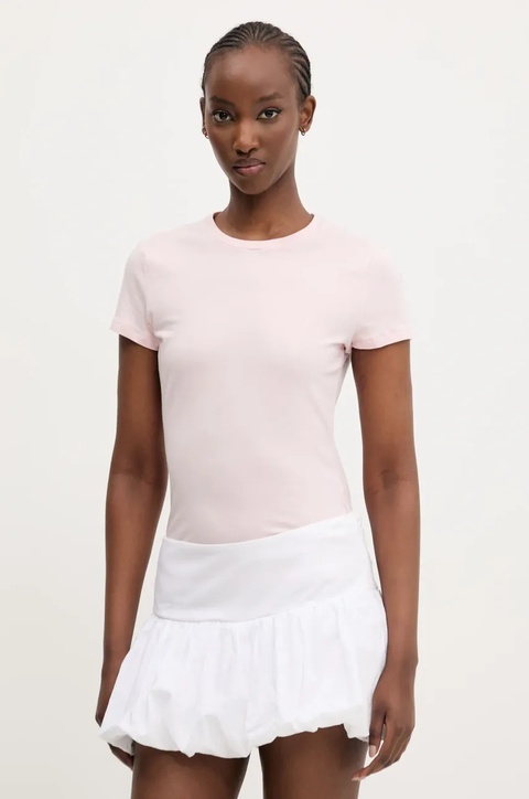 Abercrombie & Fitch t-shirt damski kolor różowy KI139-5249 - zdjęcie produktu nr 1