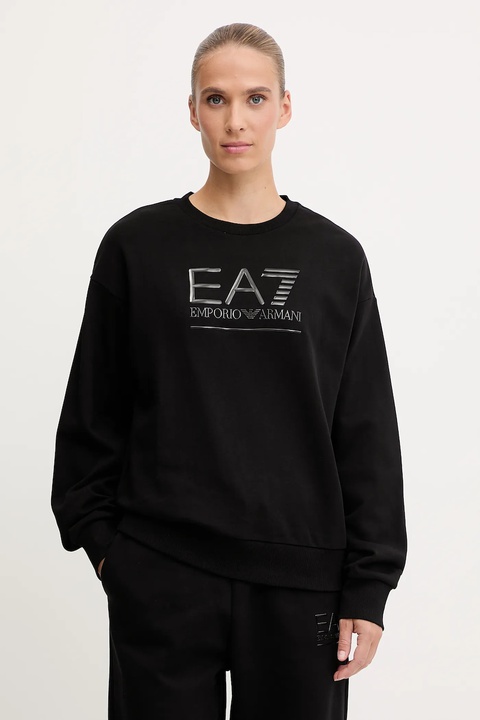 EA7 Emporio Armani bluza damska kolor czarny z nadrukiem AF12473.7W000416 - zdjęcie produktu nr 1