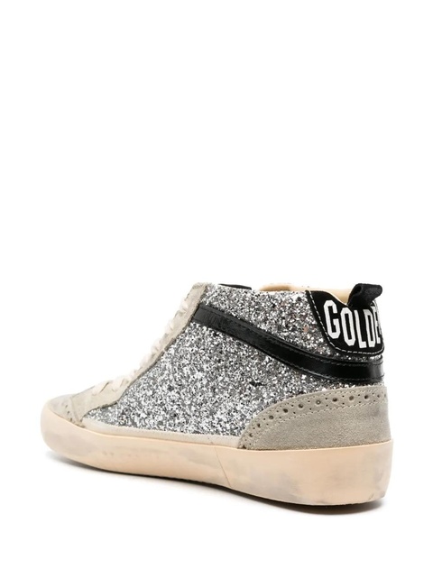 Golden Goose Mid Star glitter sneakers - Grey - zdjęcie produktu nr 2