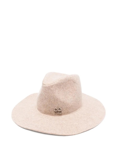 Ruslan Baginskiy logo-plaque fedora hat - Neutrals - zdjęcie produktu nr 1