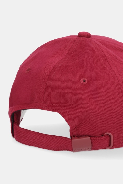 Calvin Klein czapka z daszkiem bawełniana kolor bordowy LV04F5059G - zdjęcie produktu nr 2