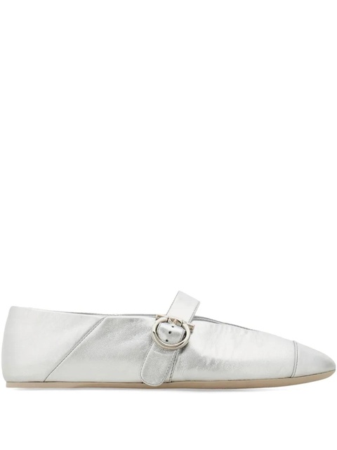 Ferragamo Gancini ballet flats - Silver - zdjęcie produktu nr 1