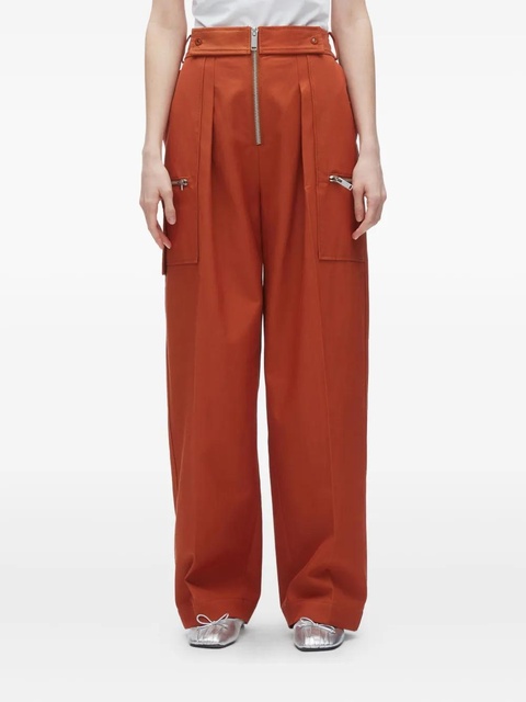 3.1 Phillip Lim pleated zip-fly trousers - Orange - zdjęcie produktu nr 1