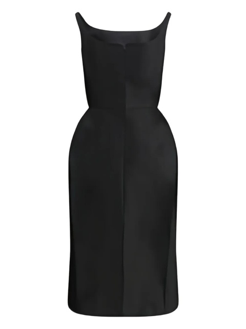 Magda Butrym midi square neck dress - Black - zdjęcie produktu nr 2