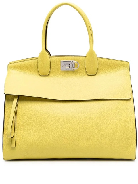 Ferragamo The Studio leather tote bag - Yellow - zdjęcie produktu nr 1
