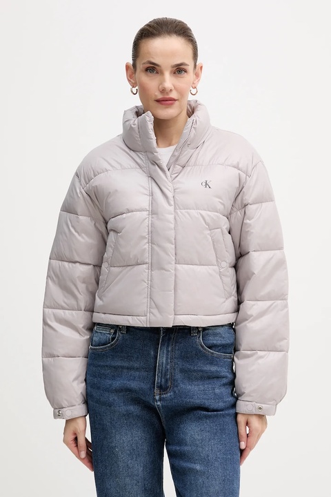 Calvin Klein Jeans kurtka kolor szary zimowa LV047D504G - zdjęcie produktu nr 1