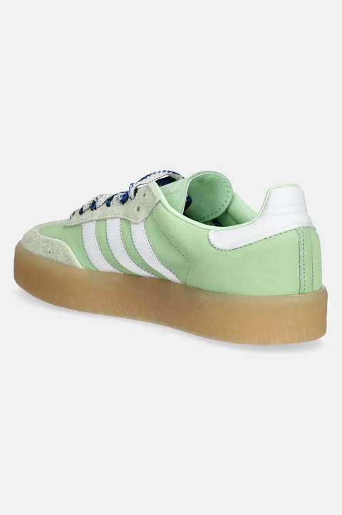 adidas Originals sneakersy skórzane Sambae W damskie kolor zielony JI2738 - zdjęcie produktu nr 2