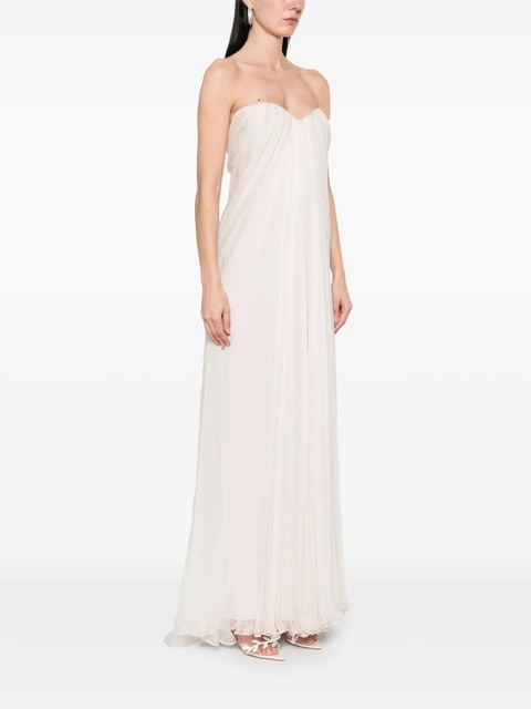 Alexander McQueen draped maxi dress - Pink - zdjęcie produktu nr 1