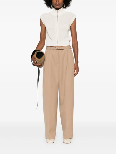Jil Sander belted trousers - Brown - zdjęcie produktu nr 2
