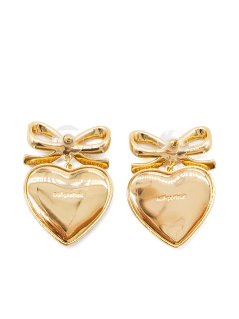 Self-Portrait embellished earrings - Gold - zdjęcie produktu nr 2