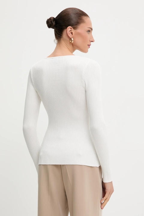 Bardot kardigan damski kolor biały lekki 59799TB - zdjęcie produktu nr 2