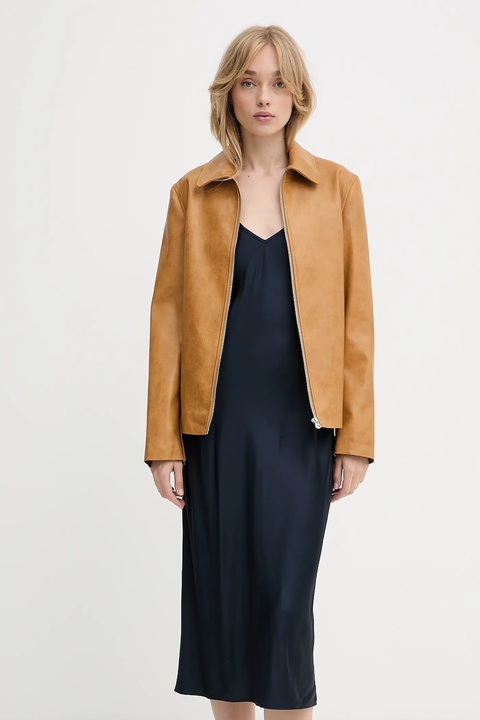 Rag & Bone kurtka kolor brązowy przejściowa WAW25P2001LE01 - zdjęcie produktu nr 2