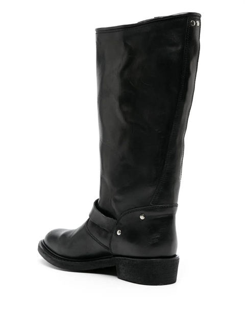 Golden Goose round-toe polished-finish boots - Black - zdjęcie produktu nr 2
