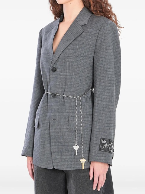 Alexander Wang detachable chain-link blazer - Grey - zdjęcie produktu nr 1