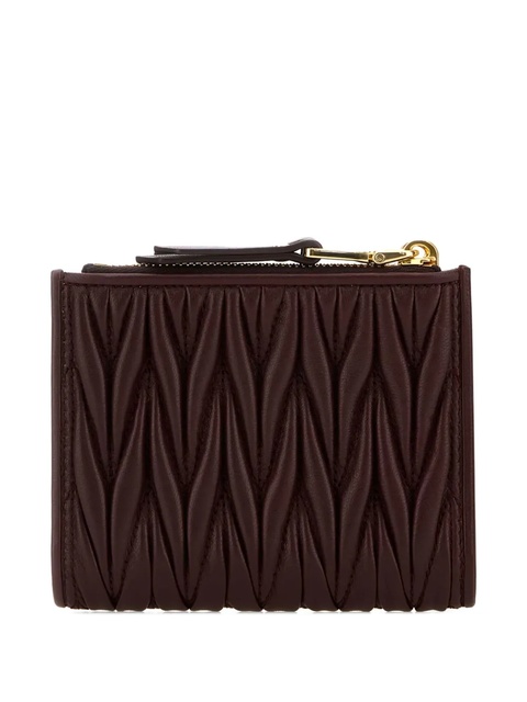 Miu Miu matelassé zip-around wallet - Brown - zdjęcie produktu nr 2