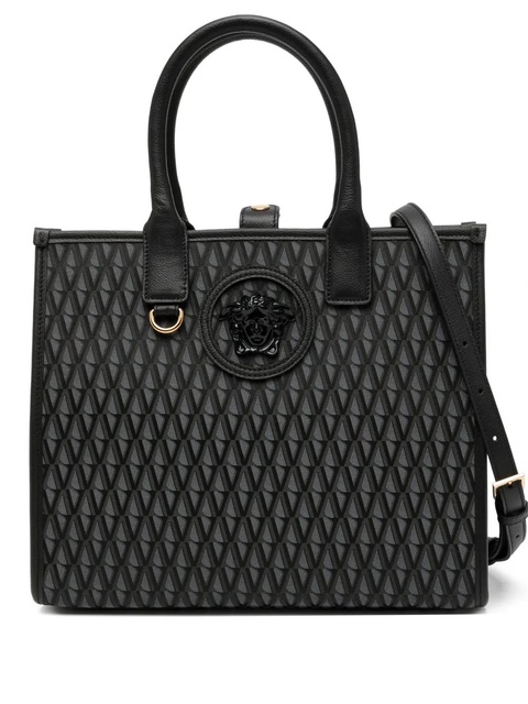 Versace small V Allover La Medusa tote bag - Grey - zdjęcie produktu nr 1