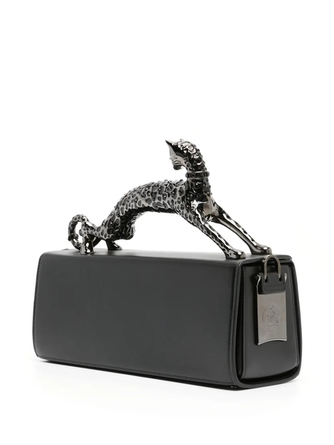 Lanvin medium Pencil Cat sculpted-handle leather bag - Black - zdjęcie produktu nr 2