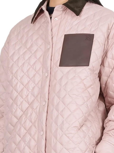 LOEWE quilted panelled overshirt jacket - Pink - zdjęcie produktu nr 1