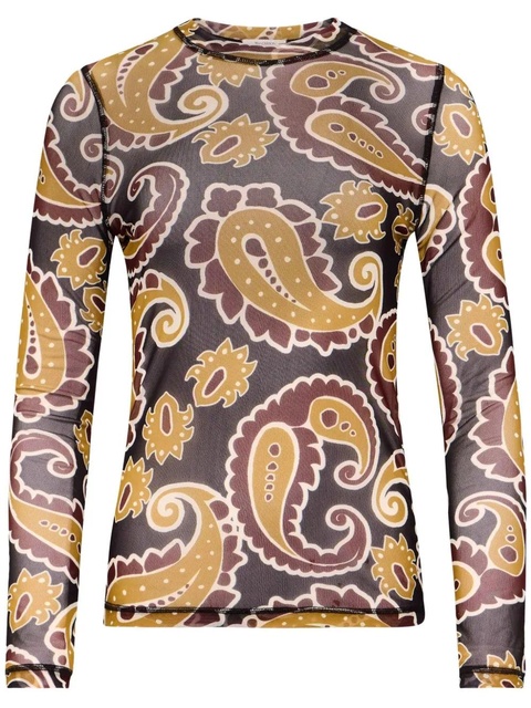 JW Anderson paisley-print top - Brown - zdjęcie produktu nr 1