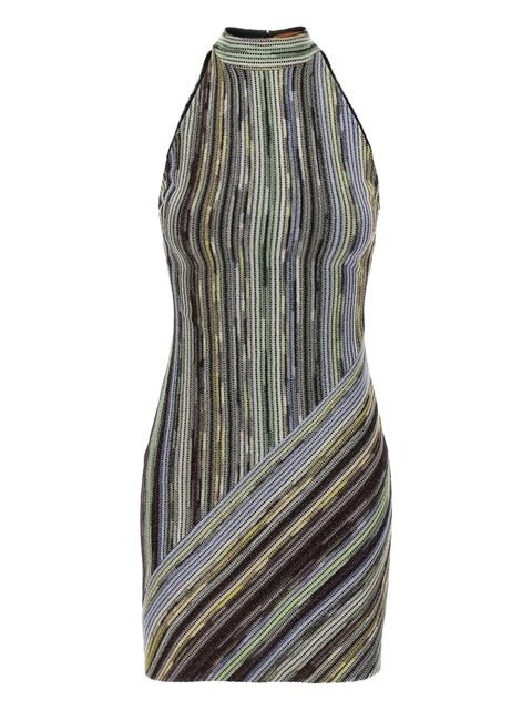 Missoni striped halterneck mini dress - Black - zdjęcie produktu nr 1