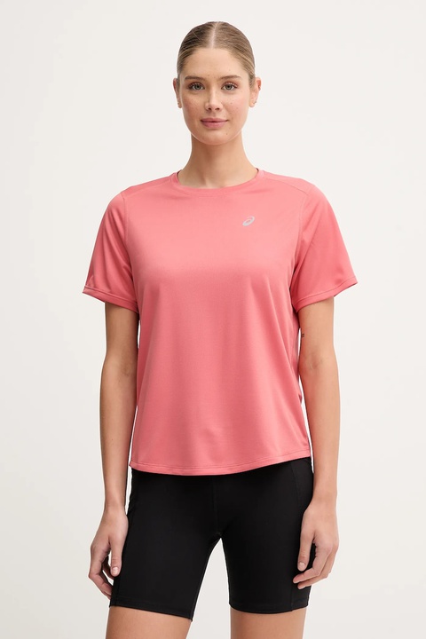 Asics t-shirt do biegania Core kolor różowy 2012D170 - zdjęcie produktu nr 2