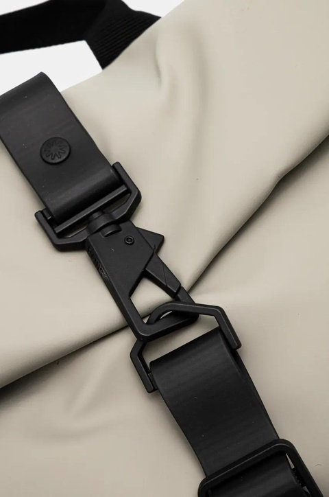 Rains plecak Rolltop Rucksack W3 kolor zielony duży gładki 13320 - zdjęcie produktu nr 2