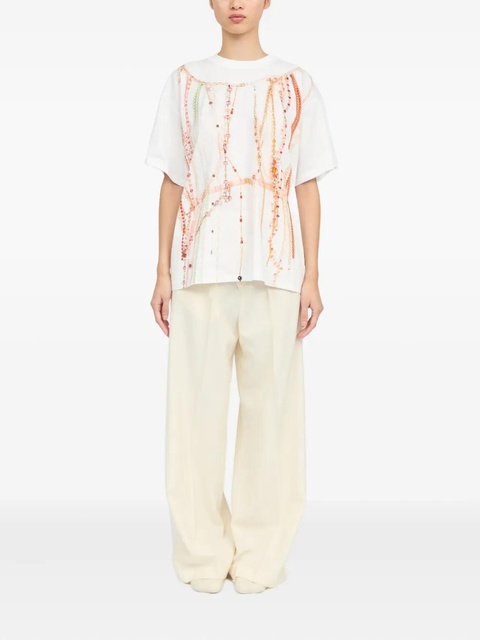 MM6 Maison Margiela jersey T-shirt - White - zdjęcie produktu nr 2