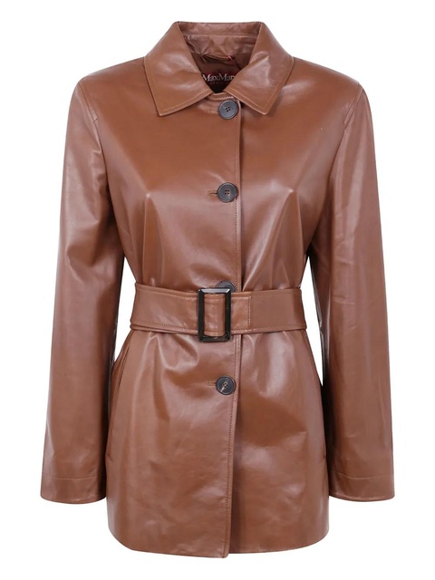 Max Mara belted single-breasted jacket - Brown - zdjęcie produktu nr 1