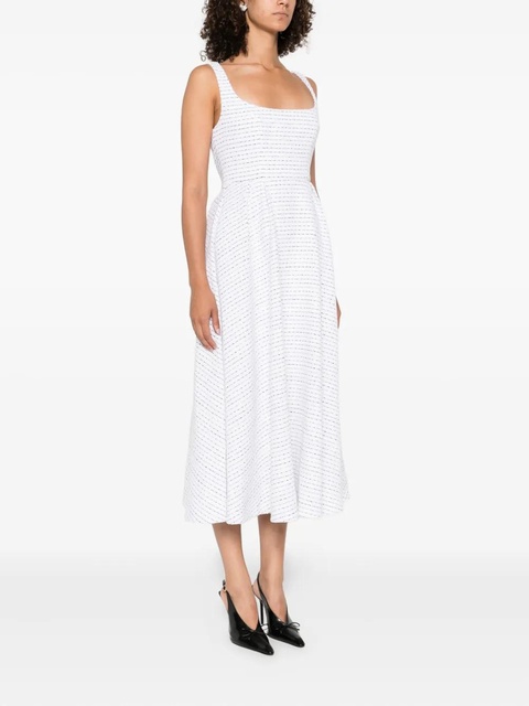 Alessandra Rich striped sleeveless dress - White - zdjęcie produktu nr 1