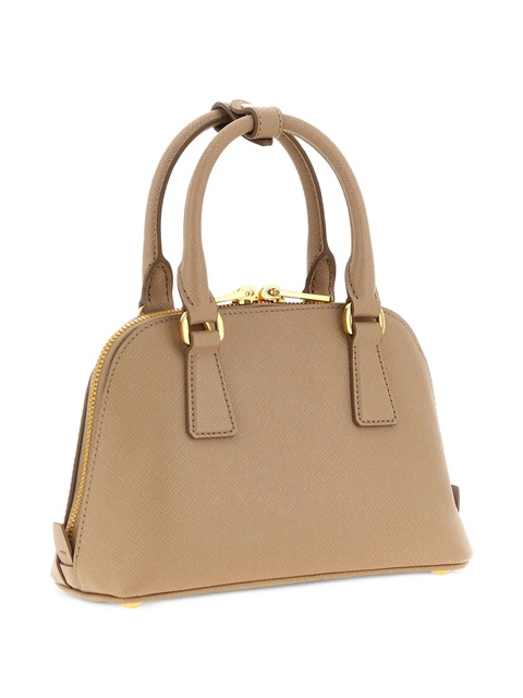 Prada Promenade Saffiano-leather mini tote bag - Neutrals - zdjęcie produktu nr 2