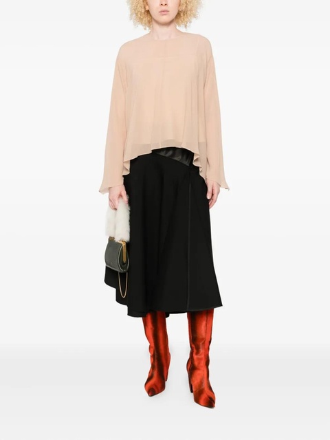 Marni asymmetric-draped blouse - Neutrals - zdjęcie produktu nr 2