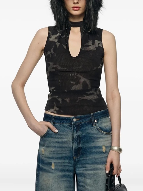 MISBHV camo mesh tank top - Black - zdjęcie produktu nr 2