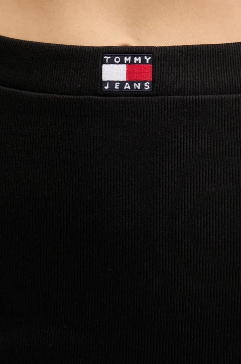 Tommy Jeans spódnica kolor czarny mini prosta DW0DW20671 - zdjęcie produktu nr 2