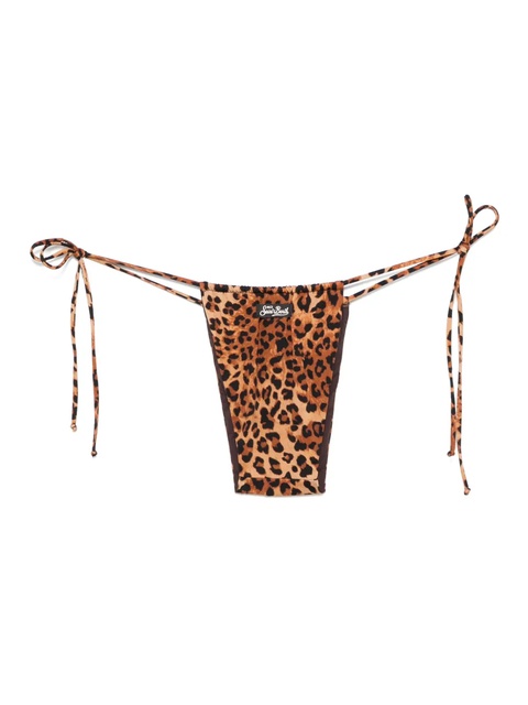 MC2 Saint Barth leopard-print bikini bottoms - Brown - zdjęcie produktu nr 1