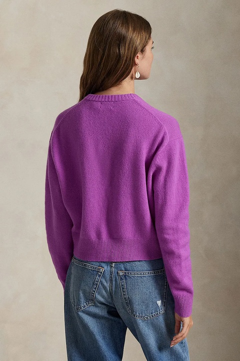 Polo Ralph Lauren sweter z wełną damski kolor fioletowy 211914515 - zdjęcie produktu nr 2