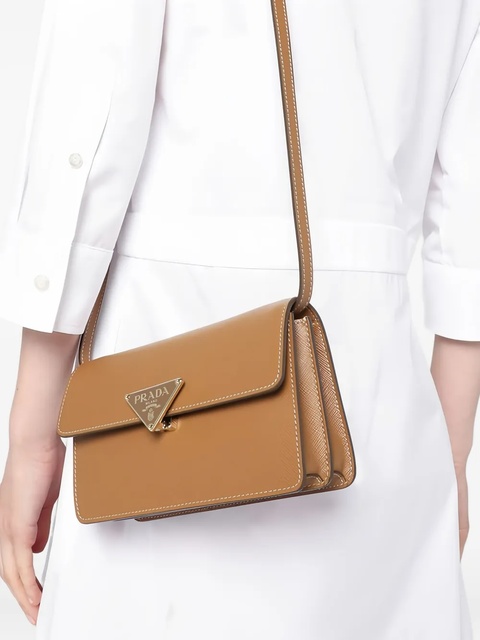 Prada Saffiano leather mini-bag - F04N5 Brown - zdjęcie produktu nr 2