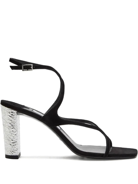 Jimmy Choo 85mm Azie textured sandals - Black - zdjęcie produktu nr 1
