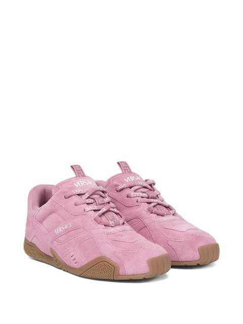 Versace Galaxia suede lace-up trainers - Pink - zdjęcie produktu nr 1