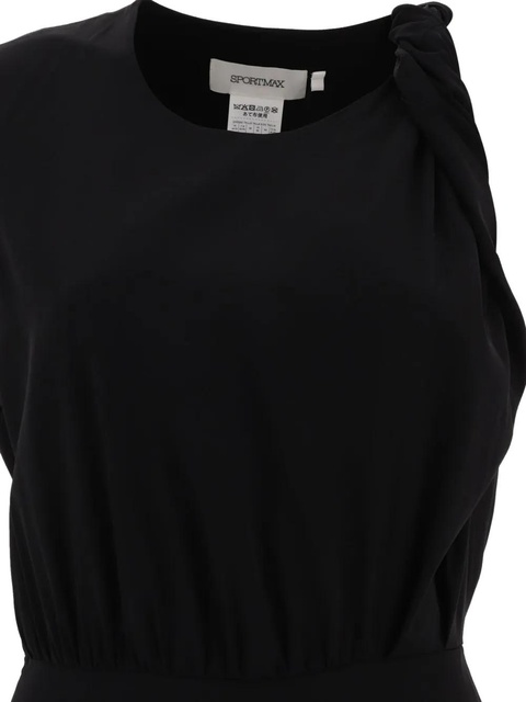 Sportmax twisted-detail sleeveless dress - Black - zdjęcie produktu nr 2