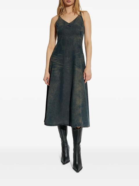Diesel De-Beld-S V-neck denim dress - Blue - zdjęcie produktu nr 2