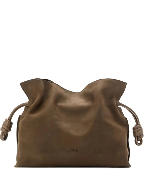 LOEWE medium Flamenco clutch - Brown - zdjęcie produktu nr 1