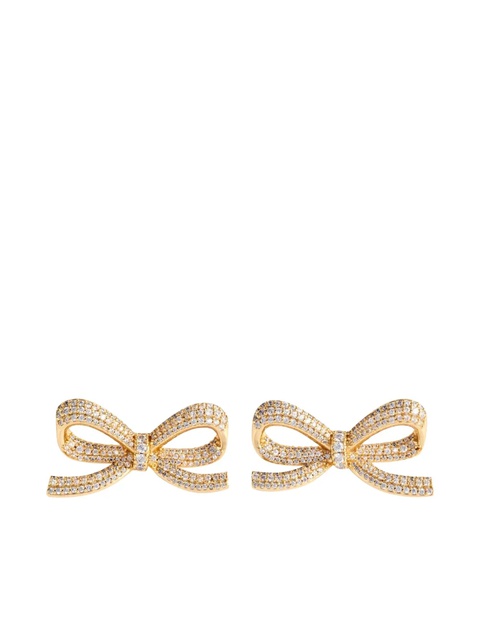 Self-Portrait bow earrings - Gold - zdjęcie produktu nr 1